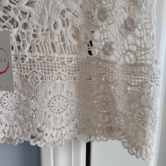 RAGA Beige Crochet Top XS - Picture 3 of 14